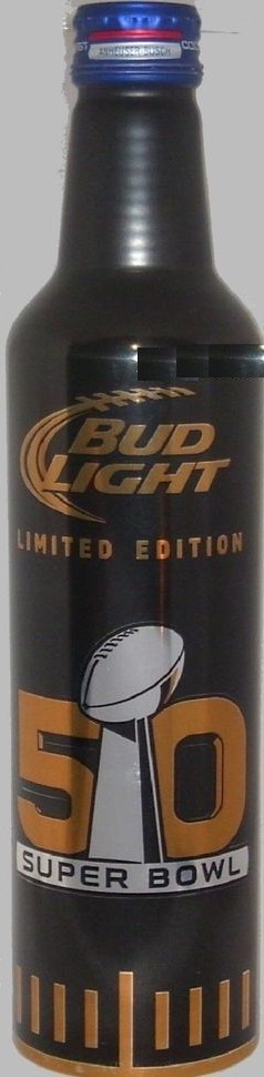 super bowl 50 bud light bottles