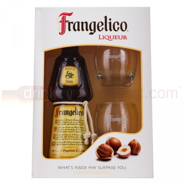 Frangelico Hazelnut Gift Set W/ Martini Glass :: Cordials & Liqueurs